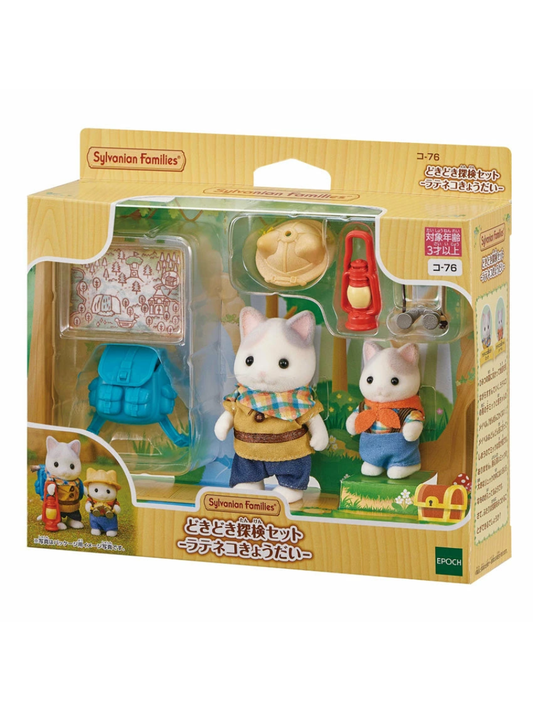 Sylvanian Families Latte Cat Exploration Set Toy Figure