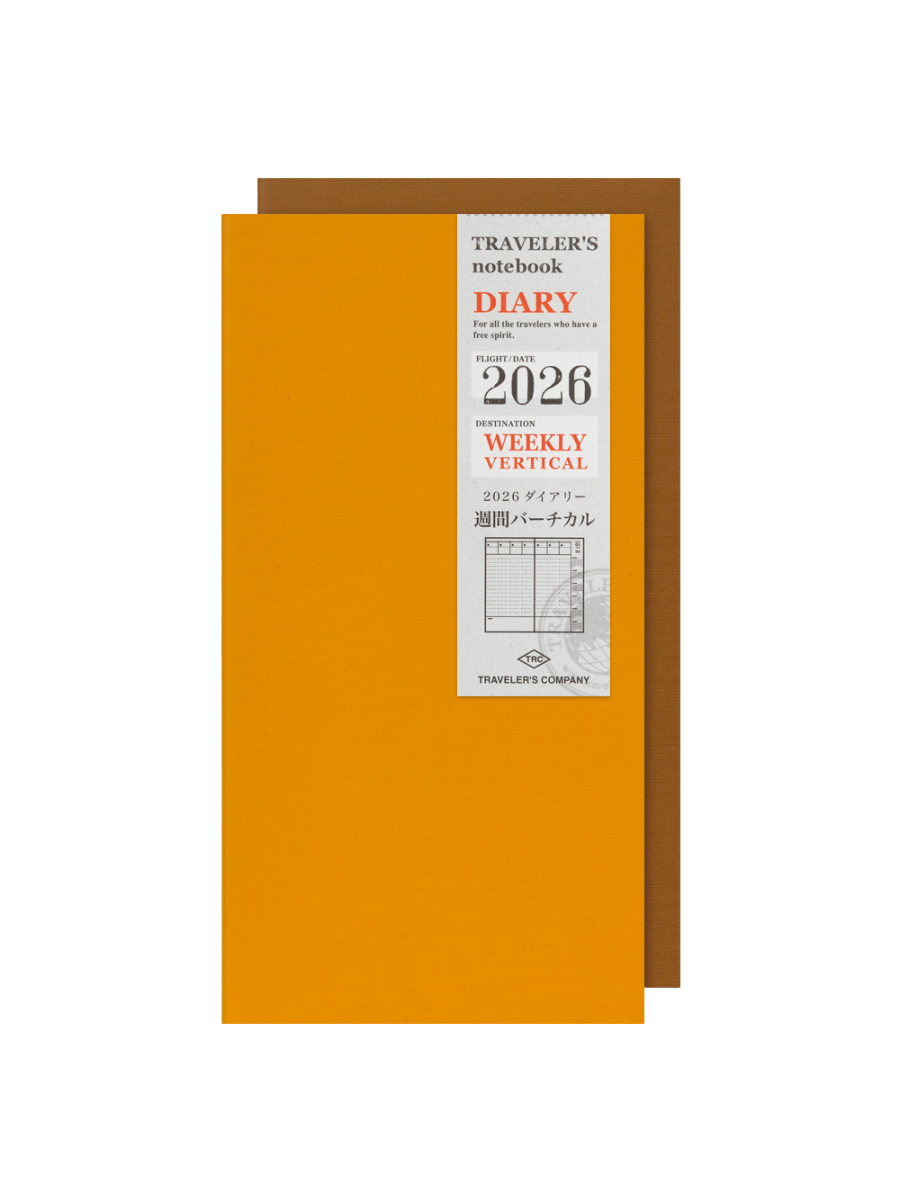 Traveler's Notebook Refill 2026 Weekly Vertical