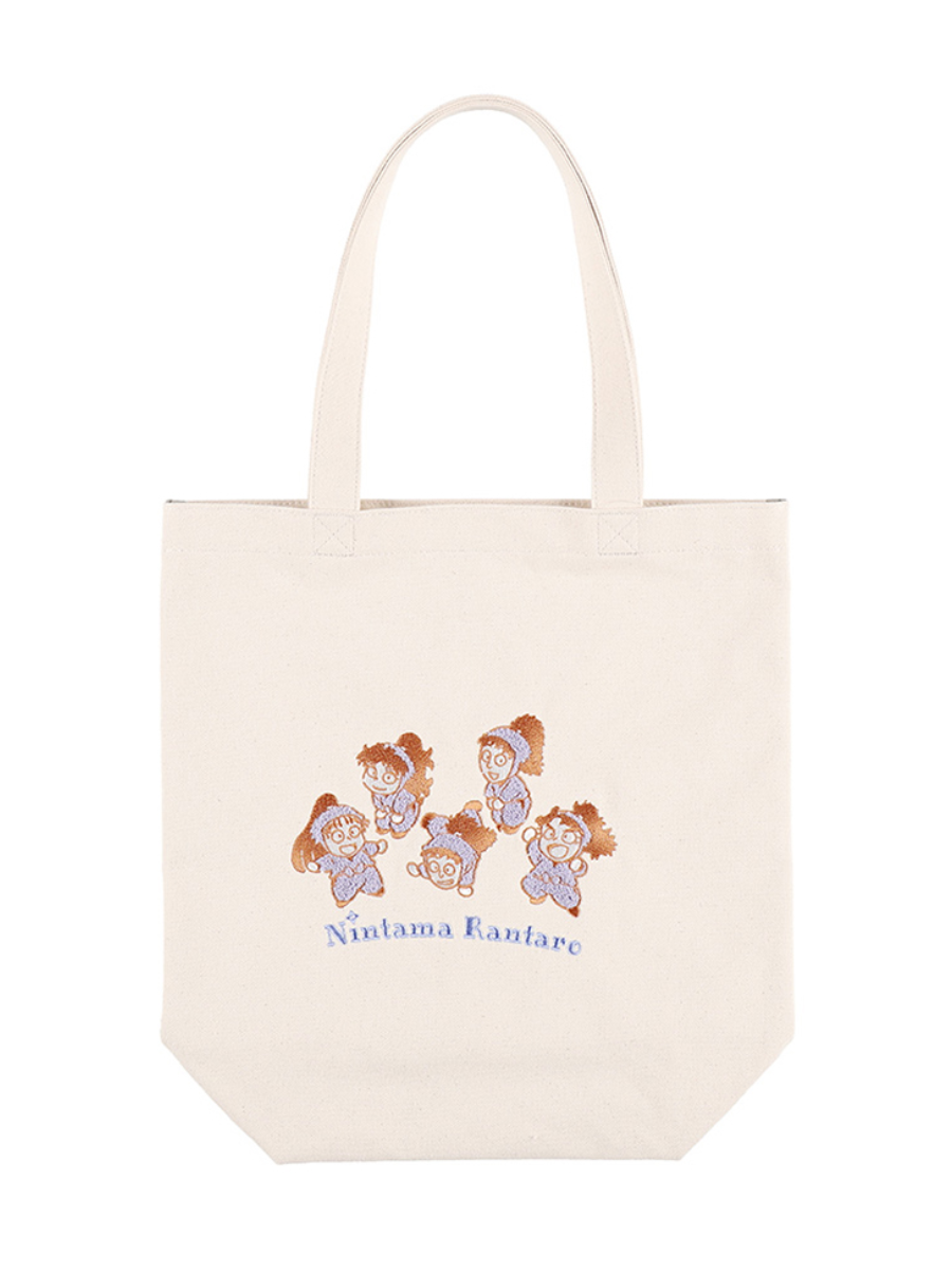 Nintama Rantaro Fifth Grade Embroidered Canvas Tote Bag