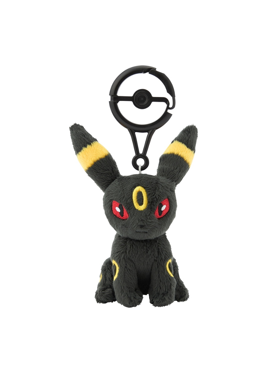 Pokemon Umbreon Mascot Plush with Poke Ball Carabiner Bag Charm