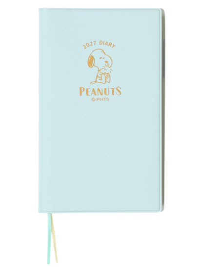 Peanuts Snoopy A6 Slim Diary 2027 Weekly Monthly Planner