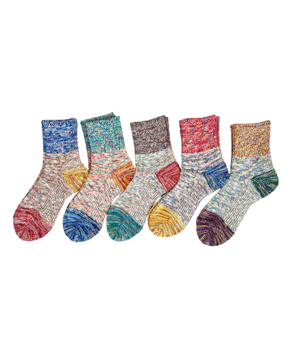 SUNNY NOMADO Mixed yarn switching socks
