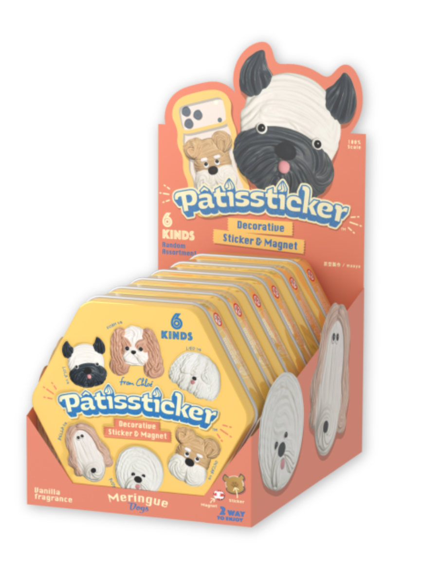 Patissticker Meringue Dogs Series 3D Decorative Sticker Magnet Blind Box