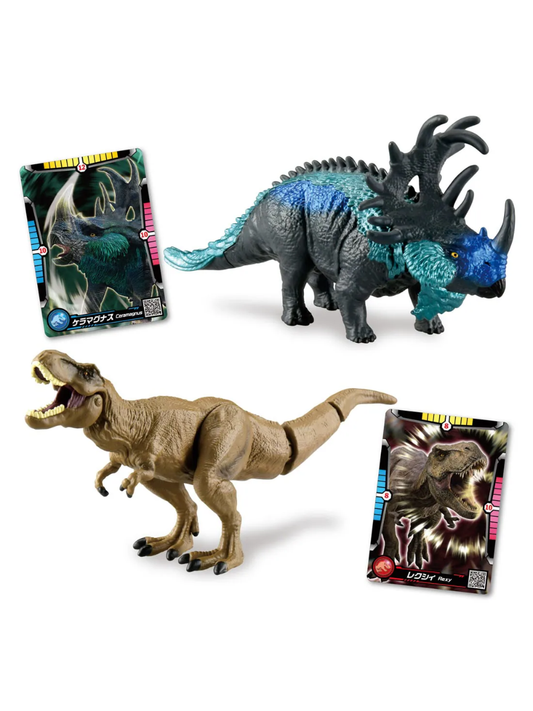 Ania Jurassic World Alive Dinosaur Figure Set – Keramagnaus vs Rexy
