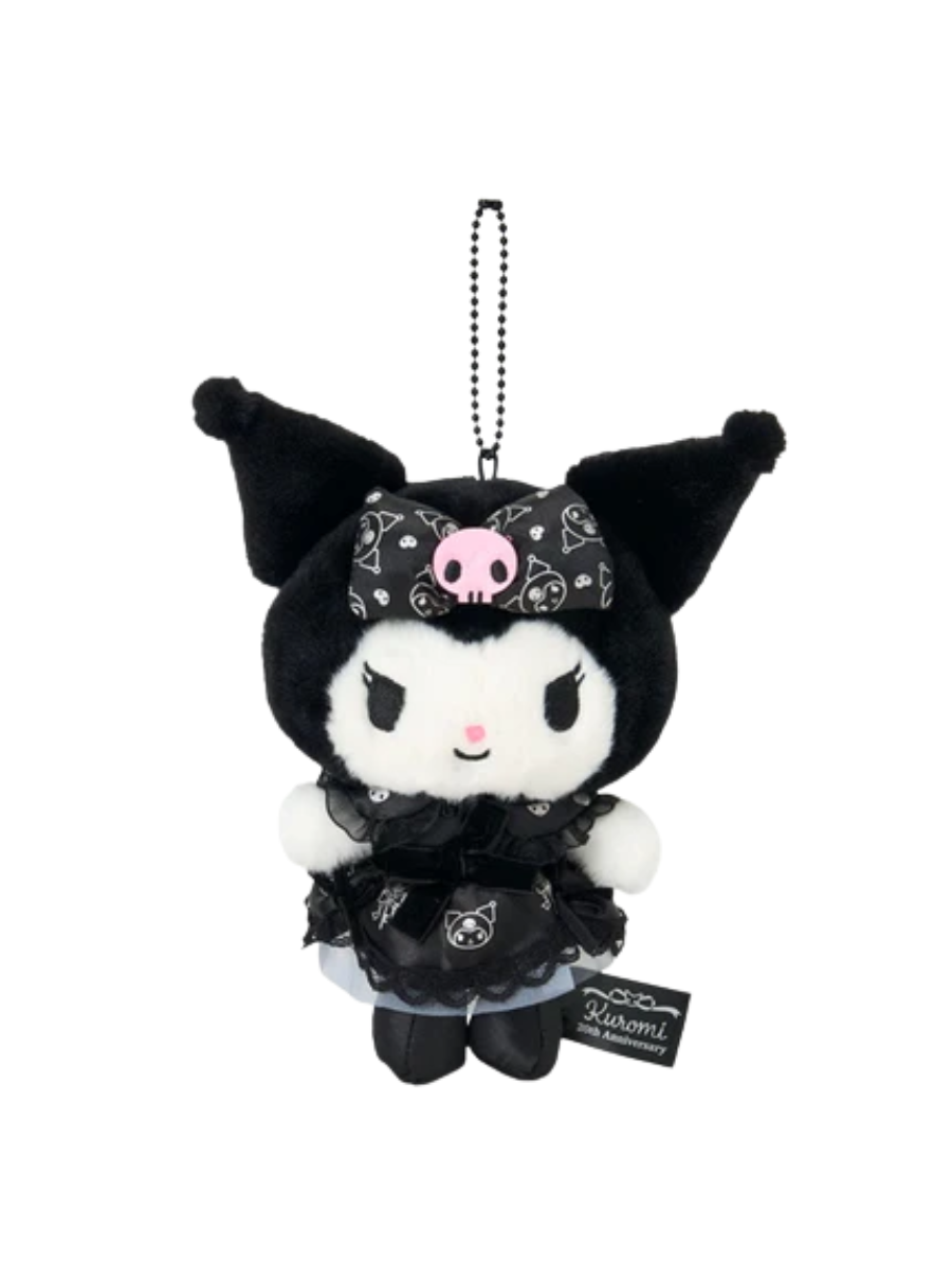 Sanrio Kuromi 20th Anniversary Mascot Chain Special Key Dress Edition