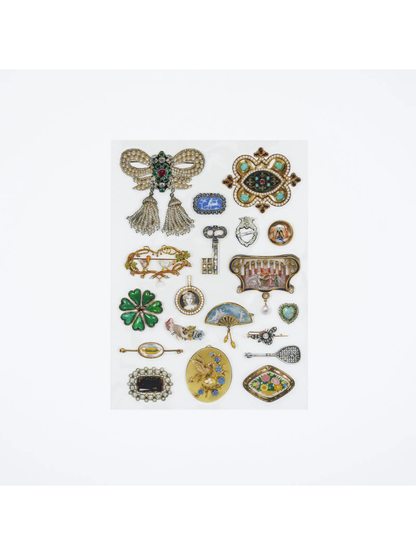 Hobonichi V&A Jewelry Sticker Sheet