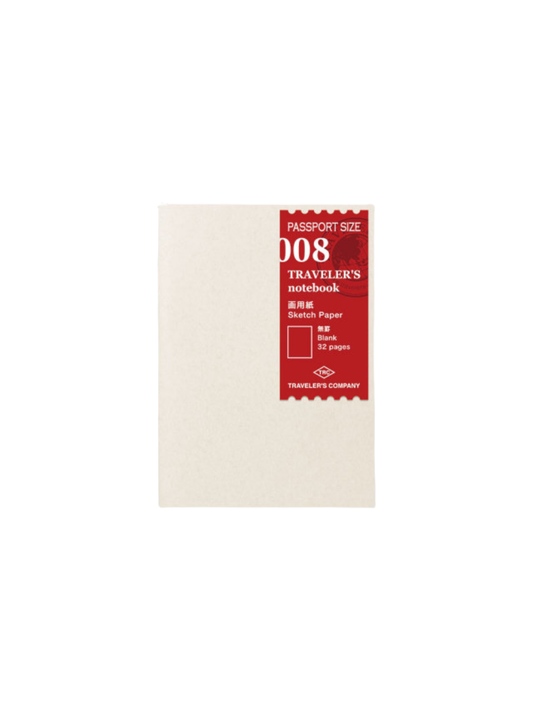 Traveler’s Notebook Passport Size Sketch Paper Refill