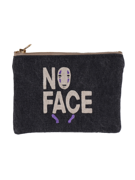 Spirited Away No-Face Black Denim Pouch