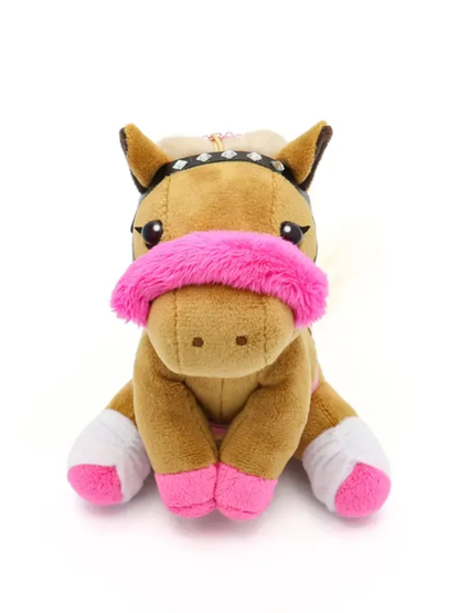Idol Horse Friends Agera Gyaru S Size Plush Mascot with a ball chain