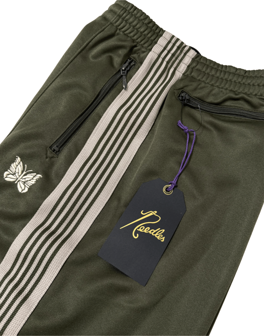 Needles H.D. Track Pant Poly Smooth B'2nd Exclusive Olive