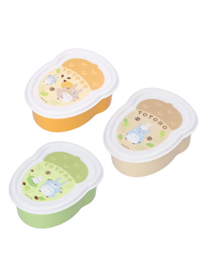 Totoro Bento Storage Container Set 3-Pack Stackable Lunch Boxes