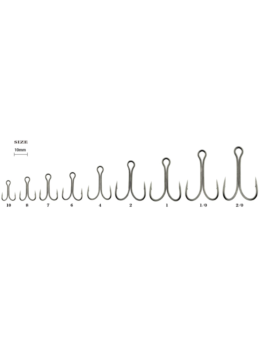 RYUGI HPW060 TC Pierce Double Fishing Hook
