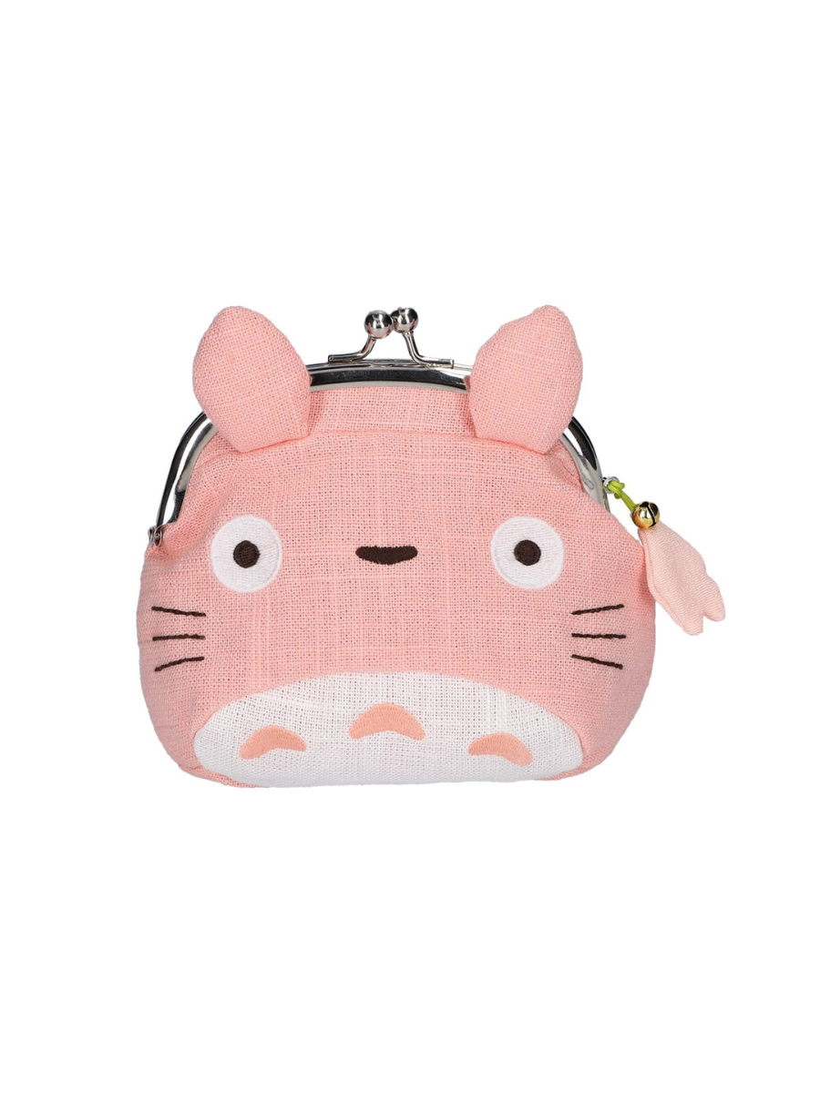 My Neighbor Totoro Kiss Lock Coin Purse Large Totoro Pink Sakura