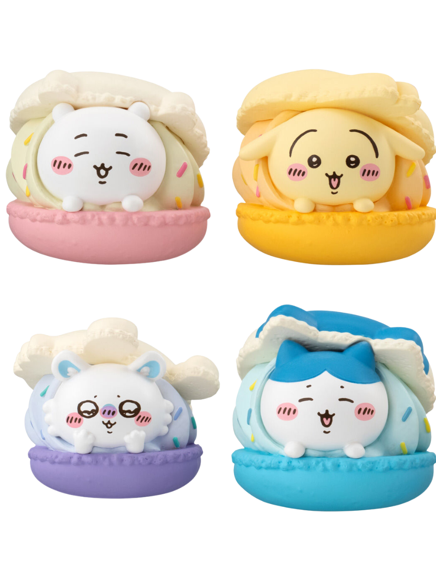 Chii-chan Character Macaron Set - Complete Collection (4 Pieces)