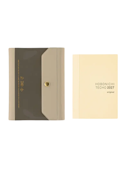 Hobonichi Techo Aileron Gray Cover Original Size A6 PVC Planner Cover 2027