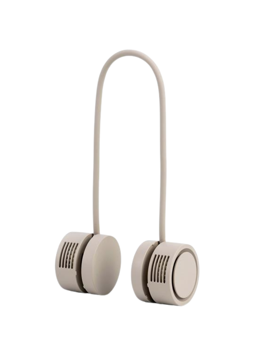 Rolling Neckband Fan Compact Hands-Free Bladeless Cooling Fan