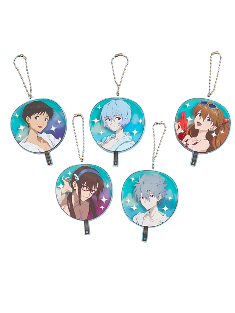 EVANGELION SUMMER FES 2026 Uchiwa Acrylic Keychain Collection Box (Set of 5)