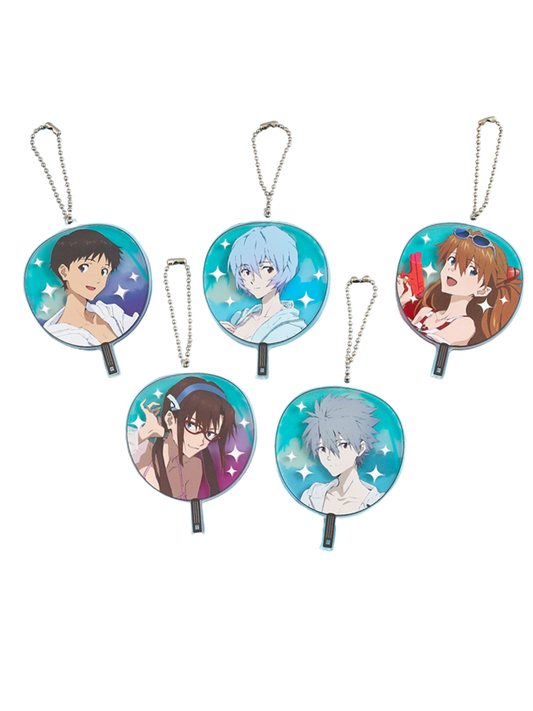 EVANGELION SUMMER FES 2026 Uchiwa Acrylic Keychain Collection Box (Set of 5)