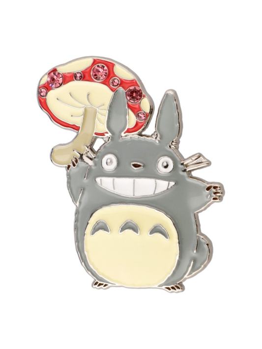 Totoro Metal Brooch - Mushroom Design GB-02