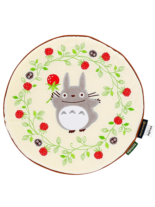 Totoro Strawberry Wreath Seat Cushion Round Chair Pad 35cm