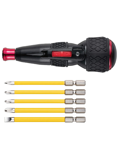 VESSEL 220USB-5 Electric Ball Grip Screwdriver Set with 5 Bits
