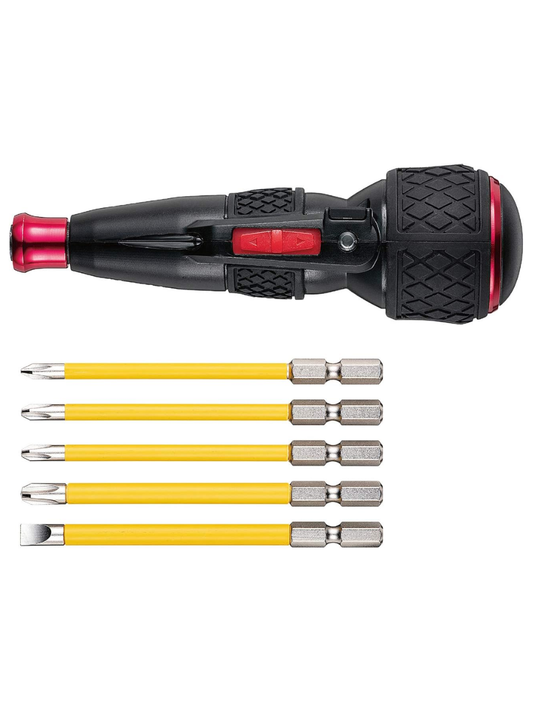 VESSEL 220USB-5 Electric Ball Grip Screwdriver Set with 5 Bits