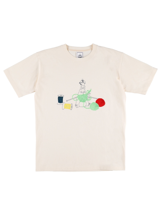 Spirited Away Zeniba's House Yarn Play Embroidered T-Shirt