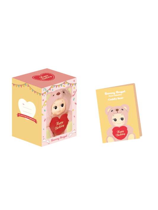 Sonny Angel Plush Collection Cuddly Bear Pink Plush Doll