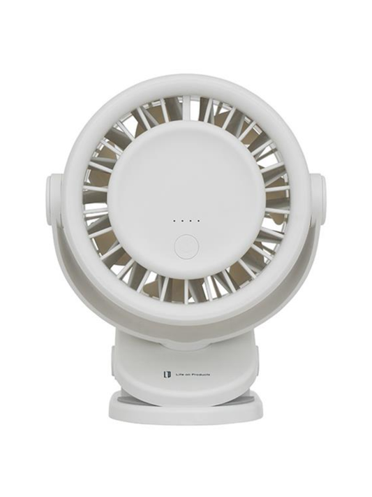 Turbo Clip Fan Powerful 4-Speed Rechargeable Desk Fan