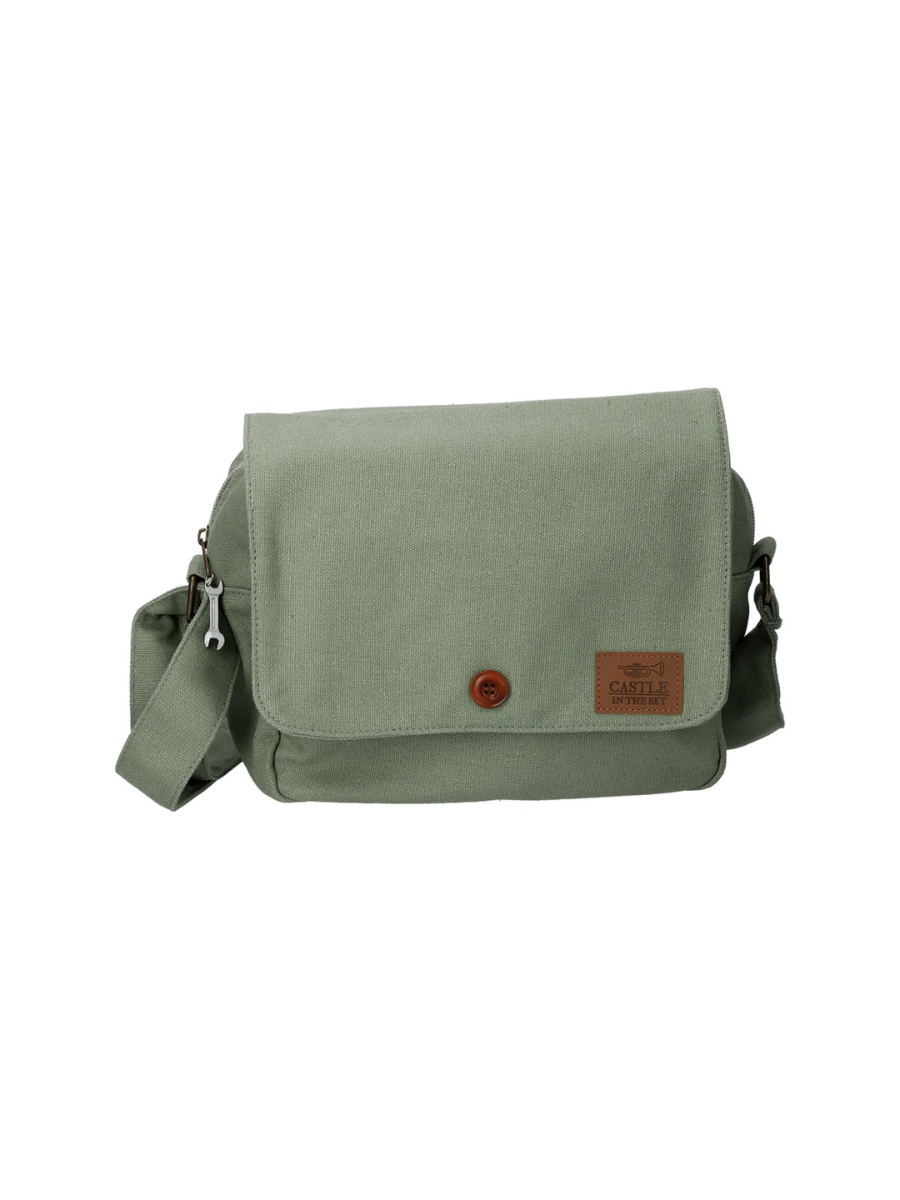 Castle in the Sky Pazu Canvas Bag Shoulder Bag Multi Pocket Tote