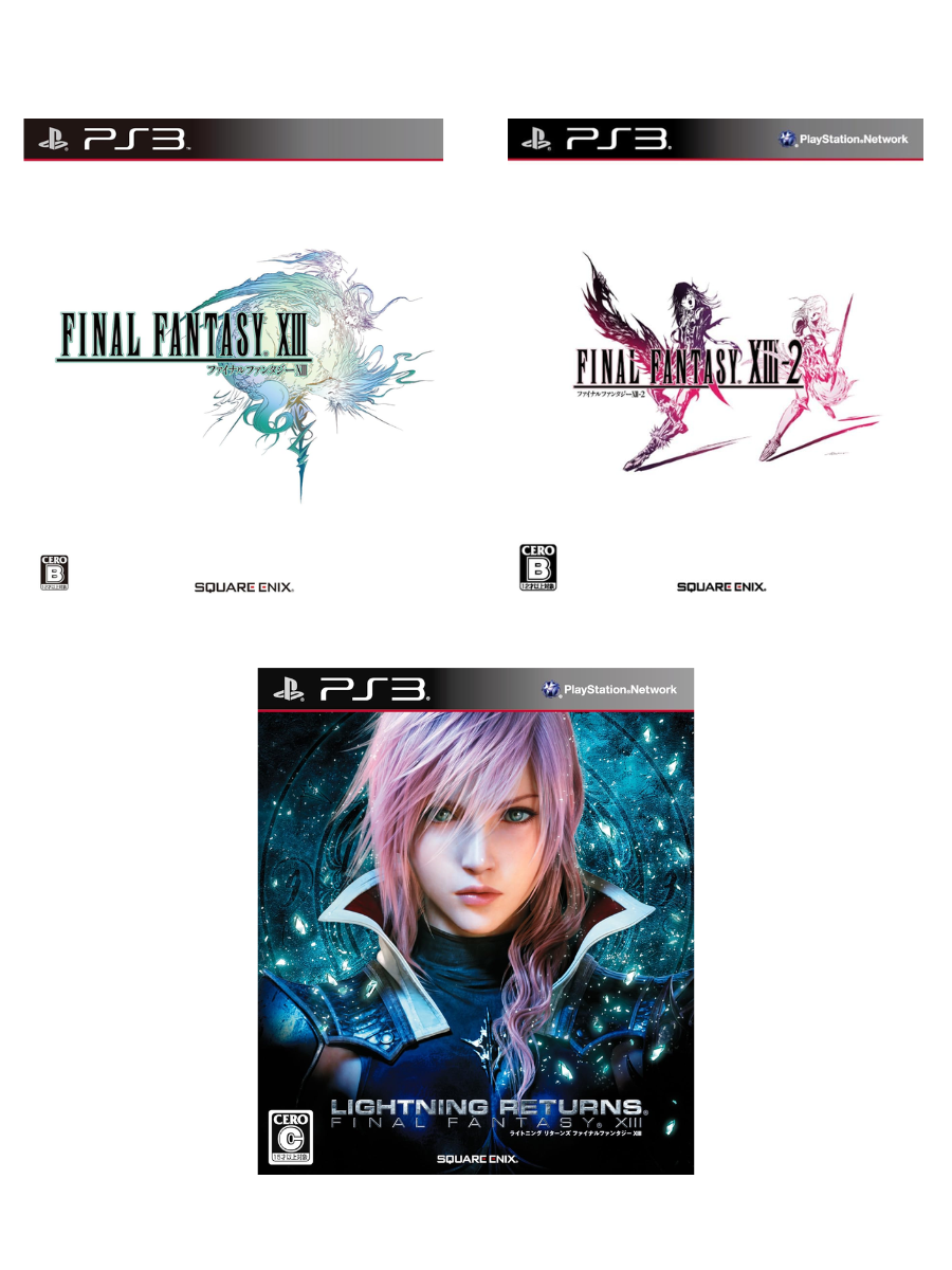 PS3 Final Fantasy XIII Trilogy - Lightning Returns, Final Fantasy XIII, XIII-2