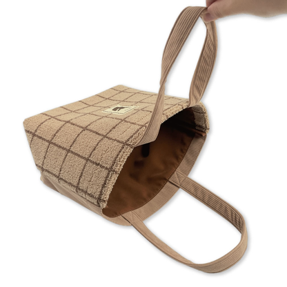 Pokemon Eevee Fuzzy Sagara & Corduroy Mini Tote Bag