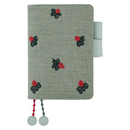 Hobonichi Techo 2026 A6 Cover – Mina Perhonen “Light Berry” (Green)