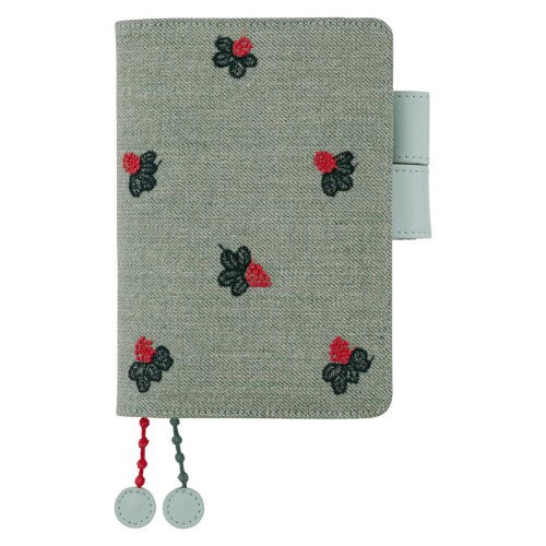 Hobonichi Techo 2026 A6 Cover – Mina Perhonen “Light Berry” (Green)