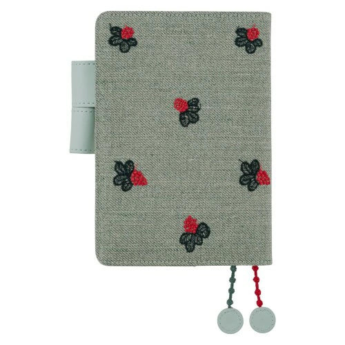 Hobonichi Techo 2026 A6 Cover – Mina Perhonen “Light Berry” (Green)