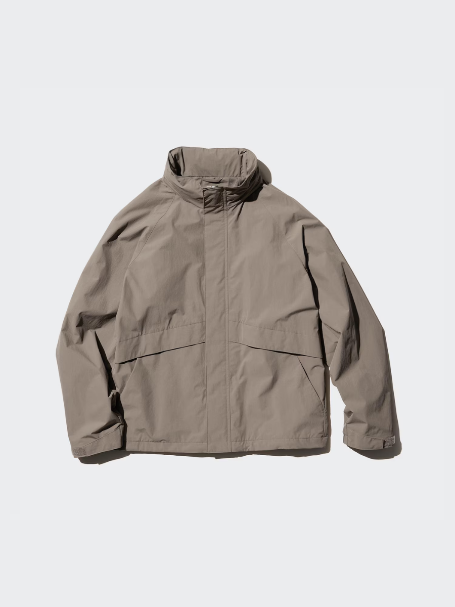 UNIQLO Windproof Stand Blouson Hooded Water-Repellent Men
