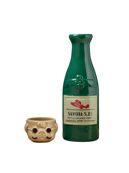 Porco Rosso Sake Set Tokkuri Bottle & Ochoko Cup Studio Ghibli Gift