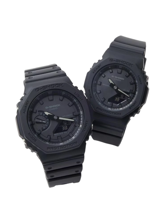 Casio G-SHOCK GA-2100-1A1JF & GMA-P2100BB-1AJF Pair Watch