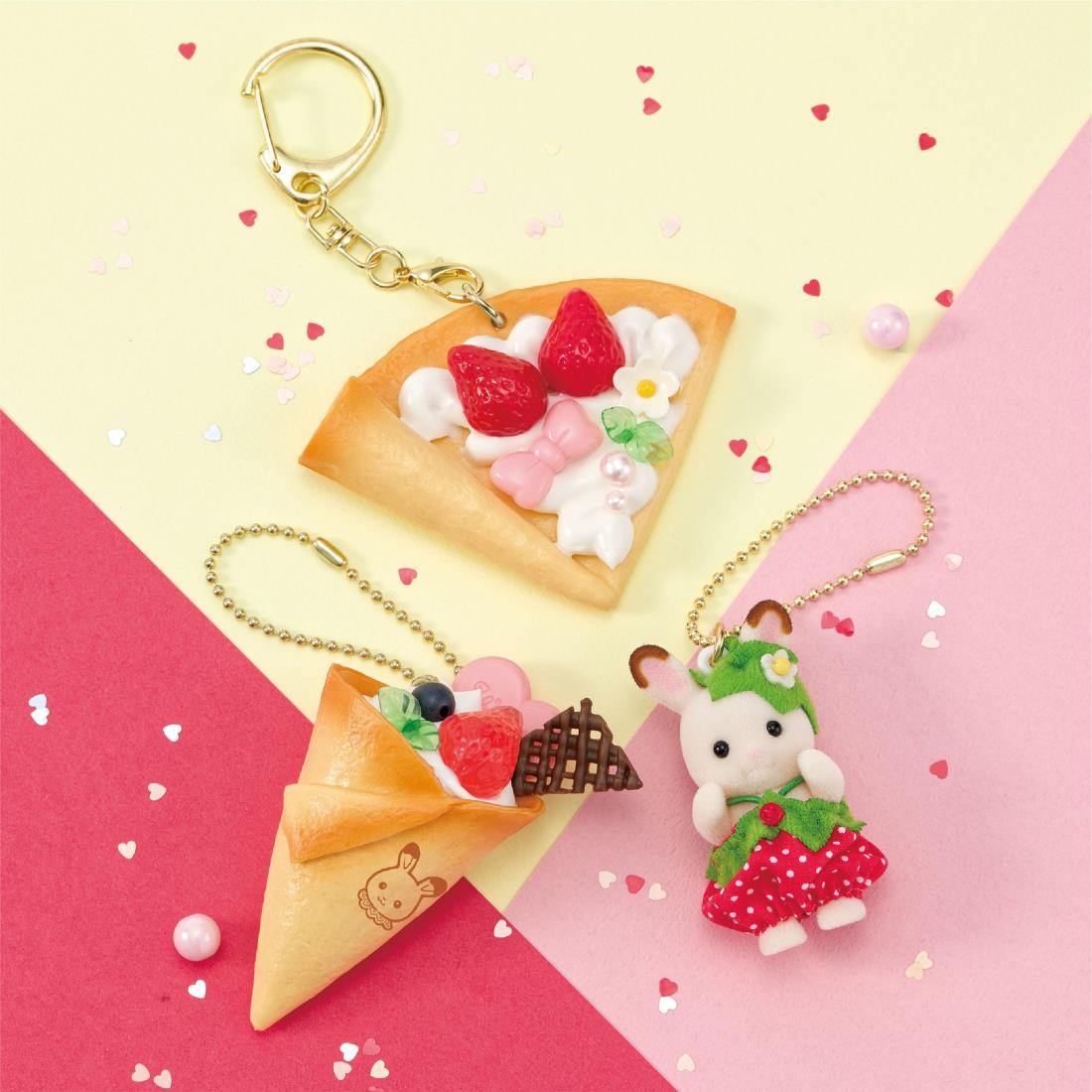 Whipple Sylvanian Families Strawberry Whip Keychain Kit W-167