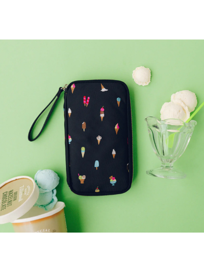 Hobonichi Techo 2026 Tie & Chief Happy Ice Cream Small Drawer Pouch