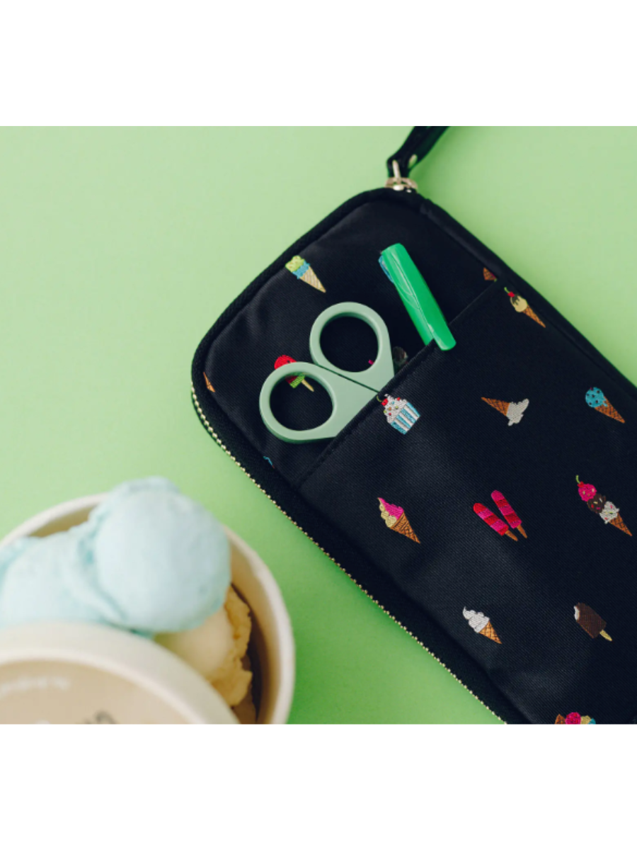 Hobonichi Techo 2026 Tie & Chief Happy Ice Cream Small Drawer Pouch