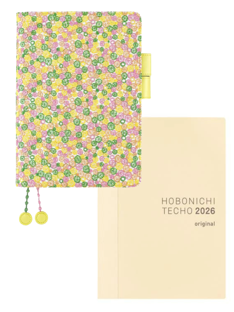 Hobonichi Techo Cousin mina perhonen Skyful Yellow Planner Cover