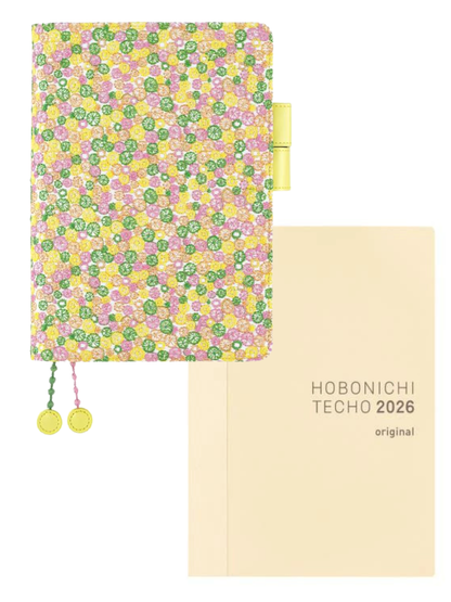 Hobonichi Techo Cousin mina perhonen Skyful Yellow Planner Cover