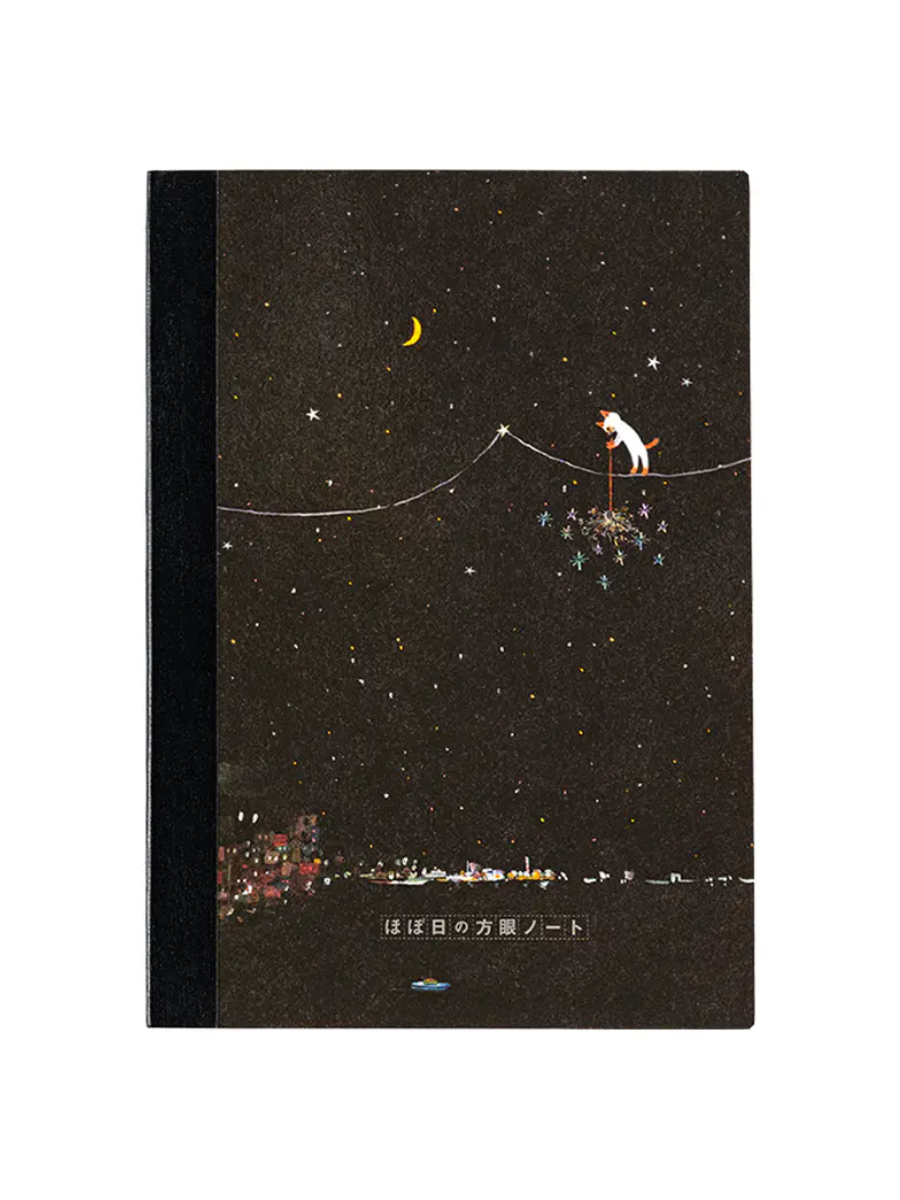 Hobonichi Grid Notebook 2026 – Hiroko Kubota “Tonight, Sparkler Stars”  A6 / A5