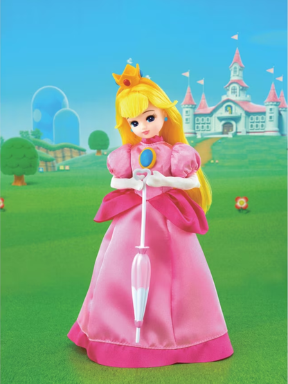 Super Mario Licca-chan Princess Peach Style Doll Figure Set