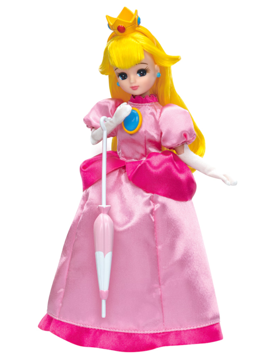 Super Mario Licca-chan Princess Peach Style Doll Figure Set