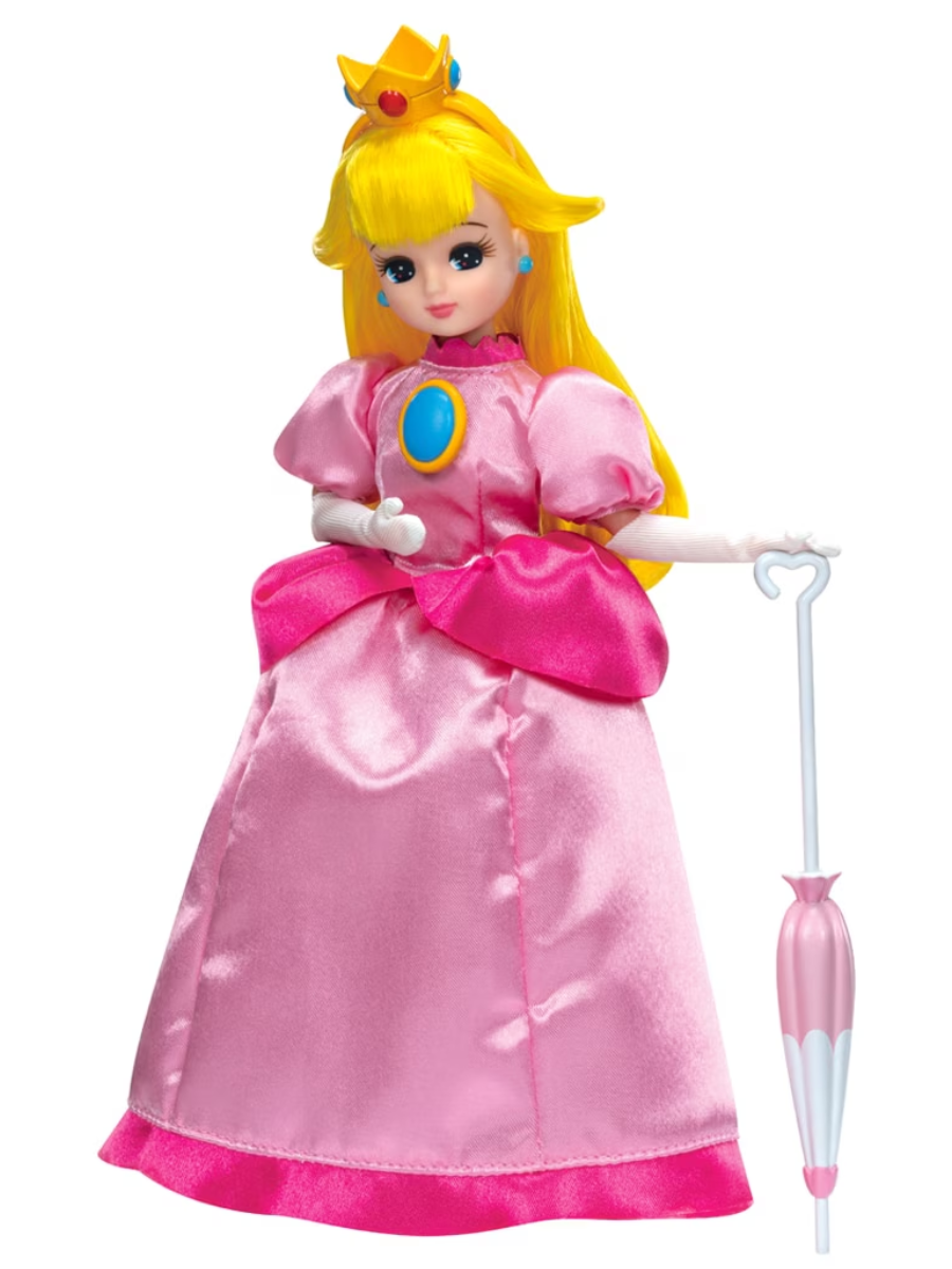 Super Mario Licca-chan Princess Peach Style Doll Figure Set
