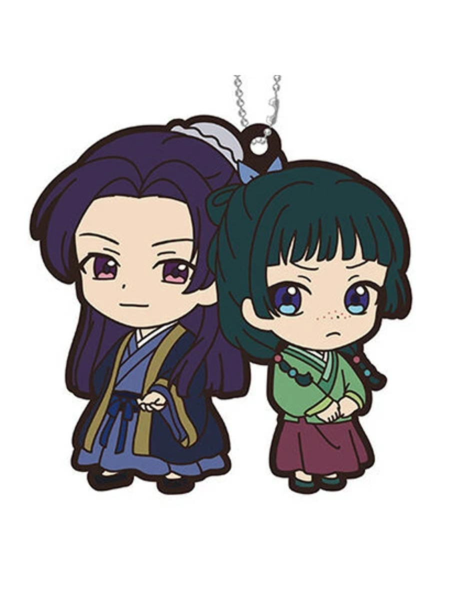 The Apothecary Diaries Maomao & Jinshi Rubber Mascot Keychain