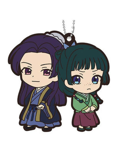 The Apothecary Diaries Maomao & Jinshi Rubber Mascot Keychain