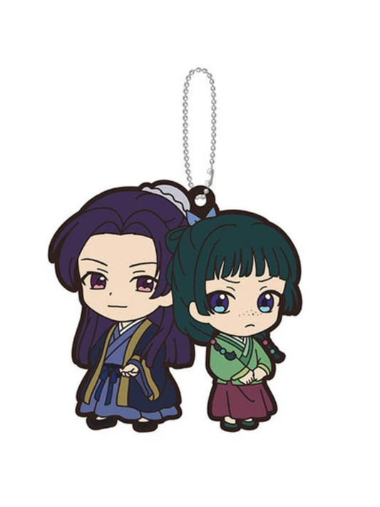 The Apothecary Diaries Maomao & Jinshi Rubber Mascot Keychain